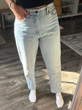 bill blass Light Blue Straight-Leg Jeans